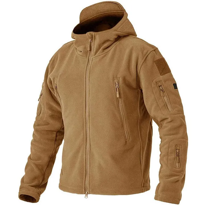 Men's windproof fleece jacket for outdoor use