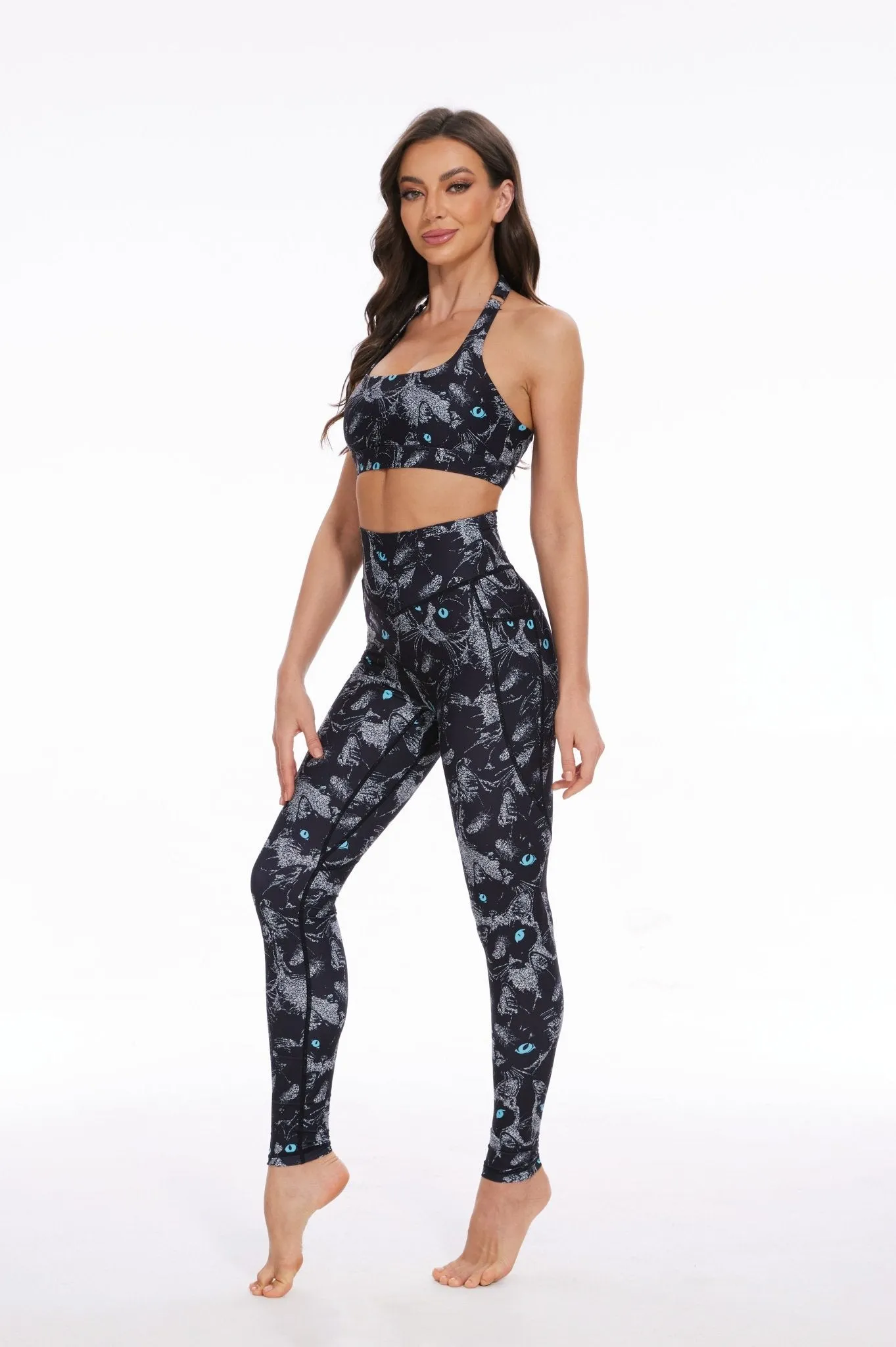 Midnight Owl High-Waisted Leggings