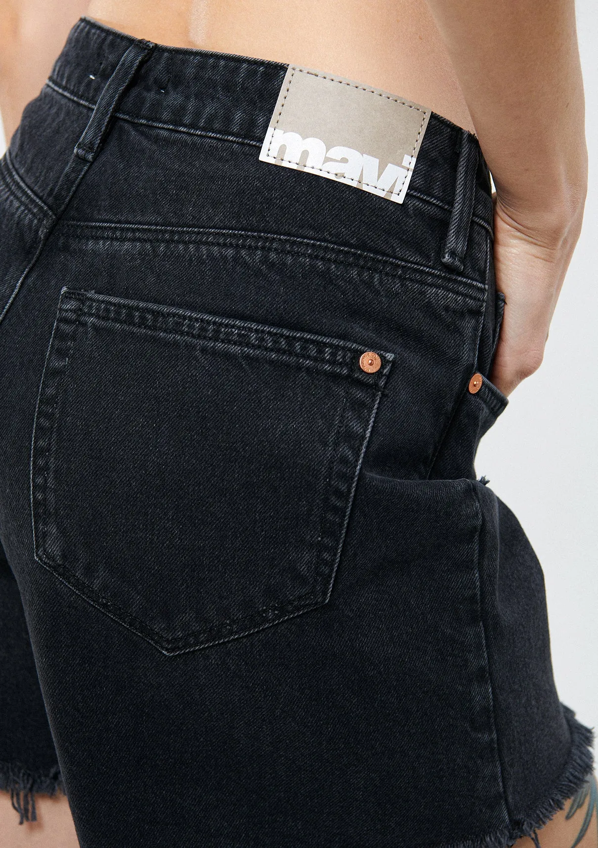 Millie Dark Smoke Denim Jean Shorts