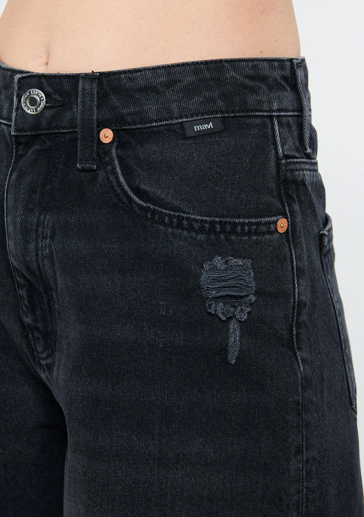 Millie Dark Smoke Denim Jean Shorts