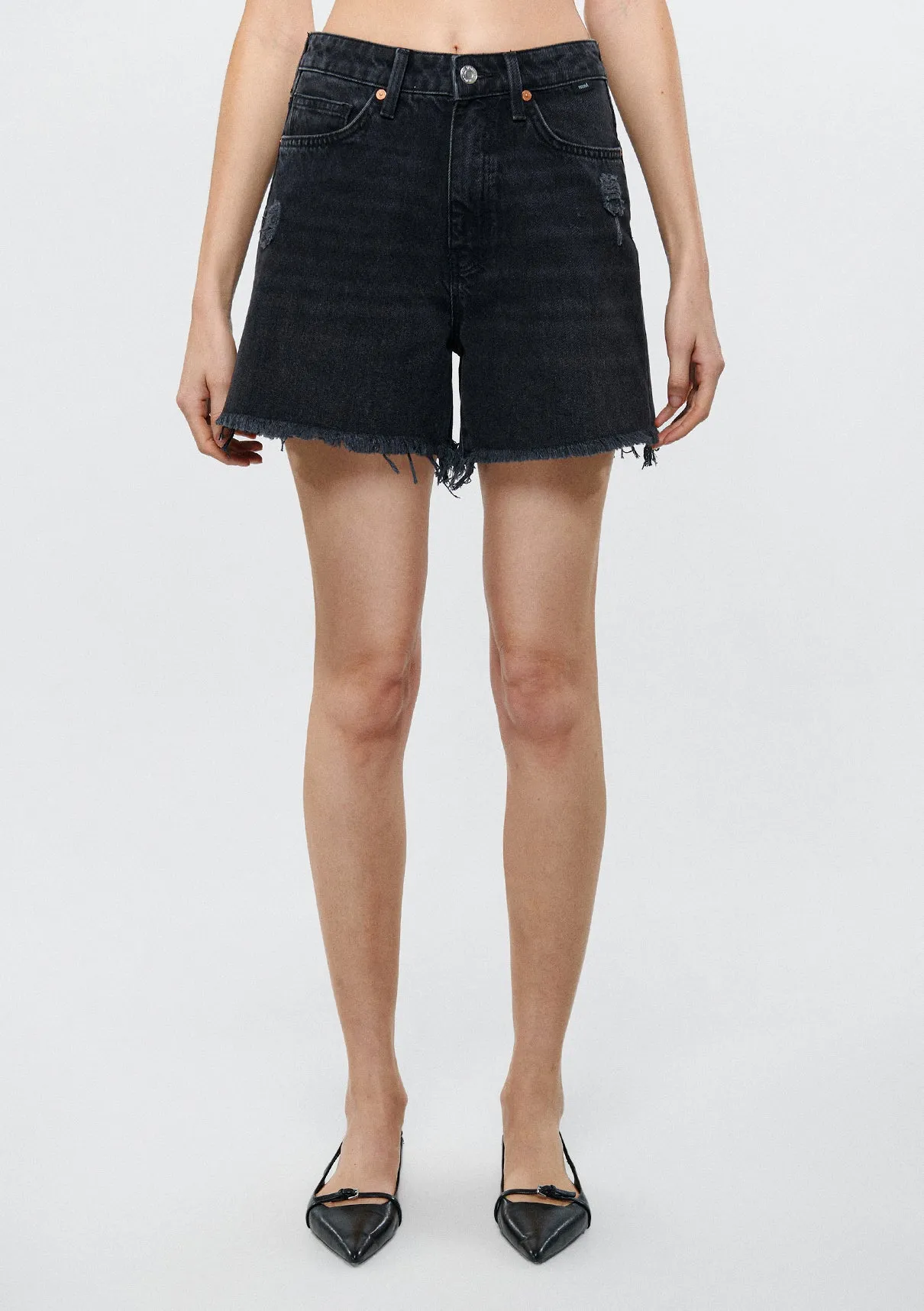 Millie Dark Smoke Denim Jean Shorts