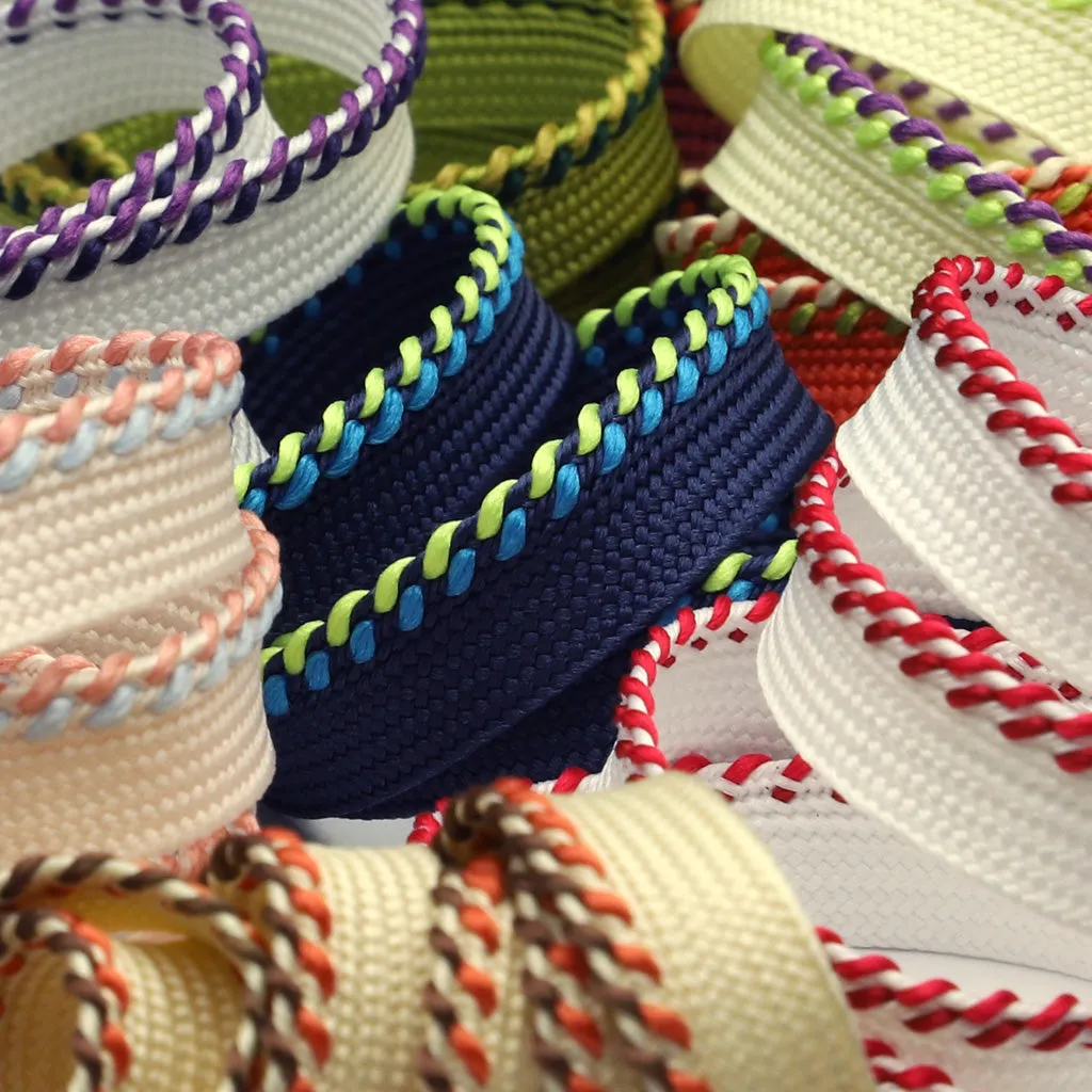 Mix Stitch Piping #26 Cream & Acid Green & Purple