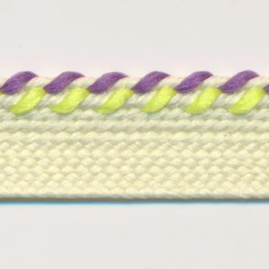 Mix Stitch Piping #26 Cream & Acid Green & Purple