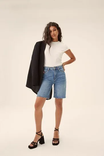 MODA Longline Denim Shorts