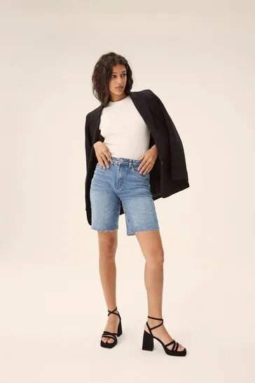 MODA Longline Denim Shorts