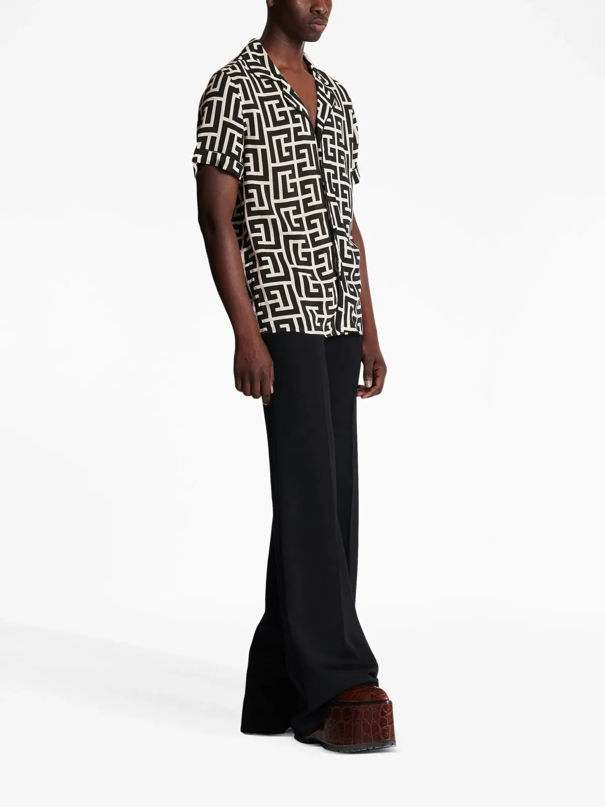 Monogram-Print Shirt