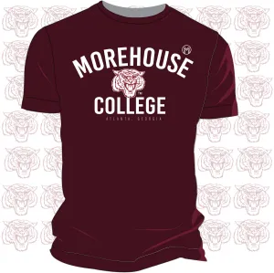 MOREHOUSE | Tiger LOGO Maroon Unisex Tees (**)
