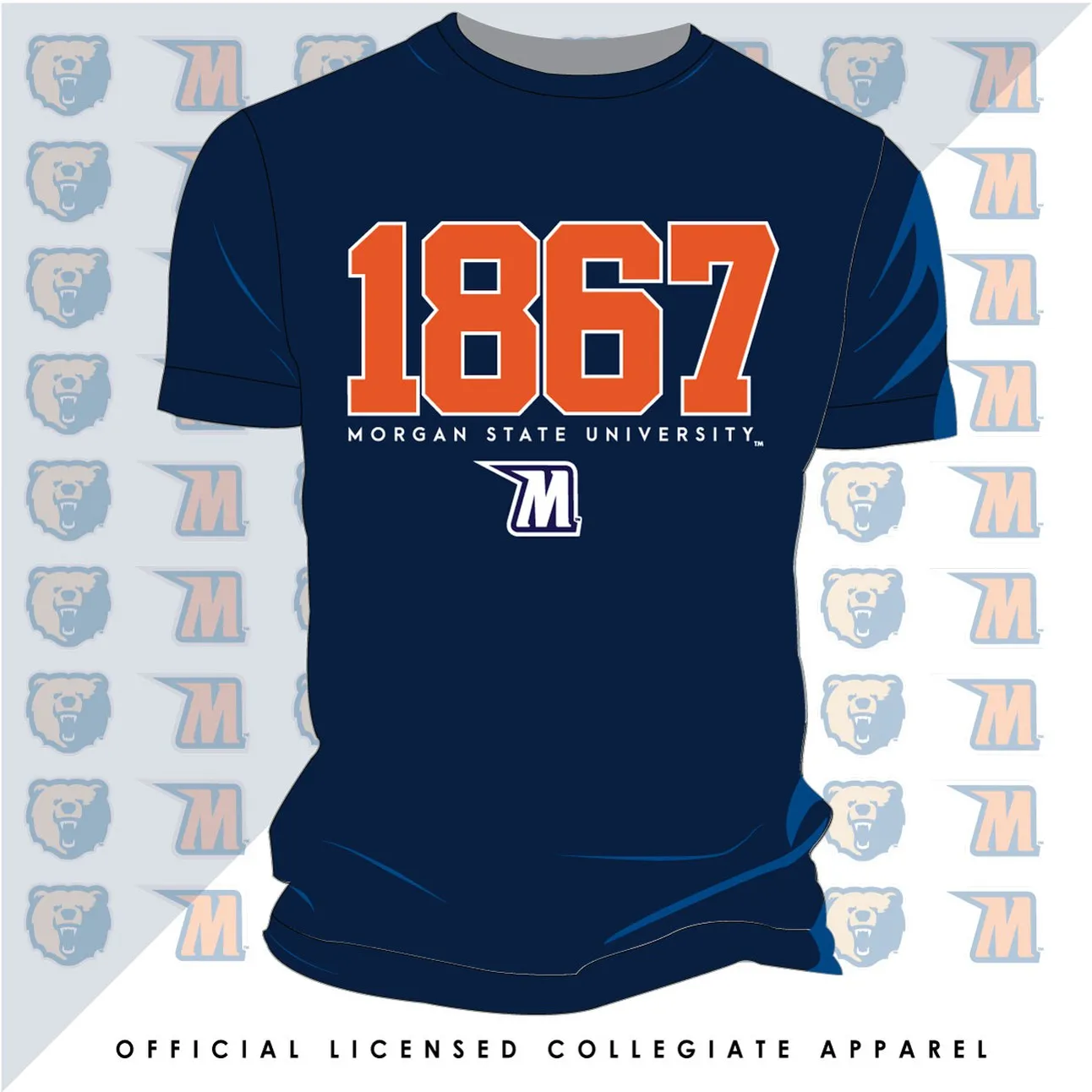 Morgan State | Est. 1867 Navy Unisex Tees (**)
