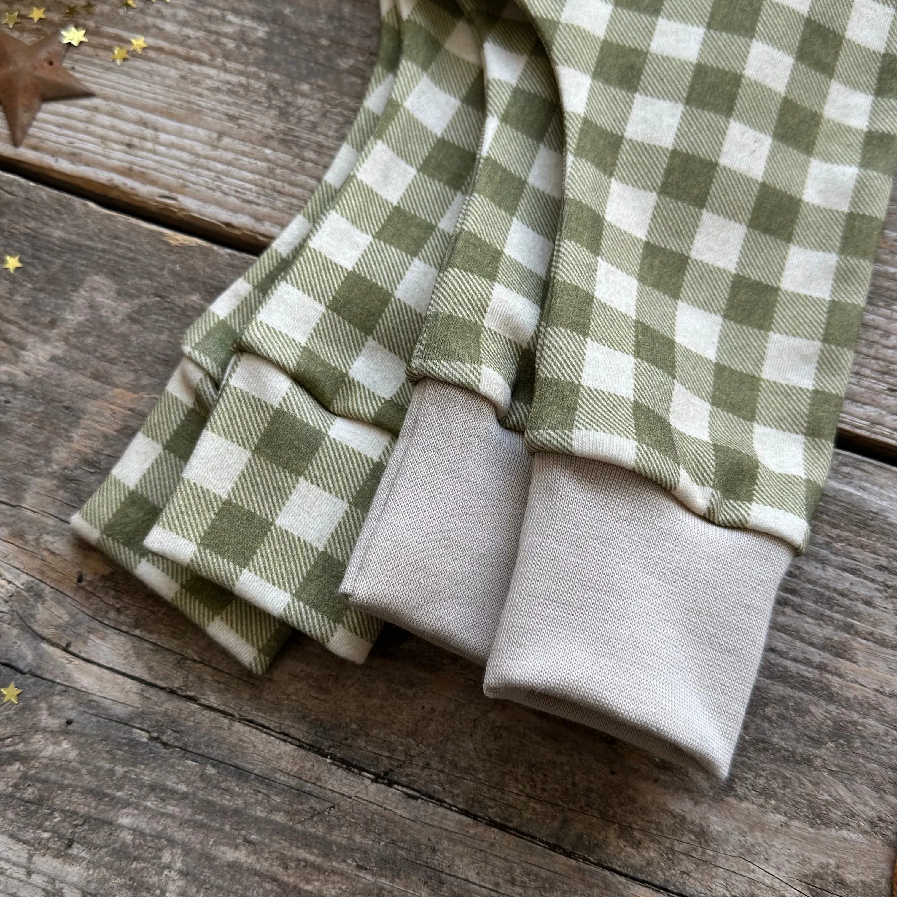 Moss Check Short BeeJamas