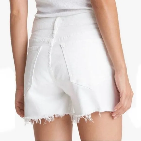 MOTHER The Sinner Frayed Denim Shorts in Fairest of Them All