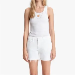 MOTHER The Sinner Frayed Denim Shorts in Fairest of Them All