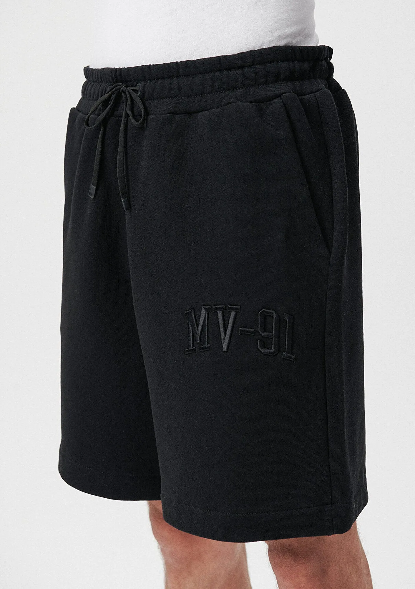 MV91 Printed Black Shorts