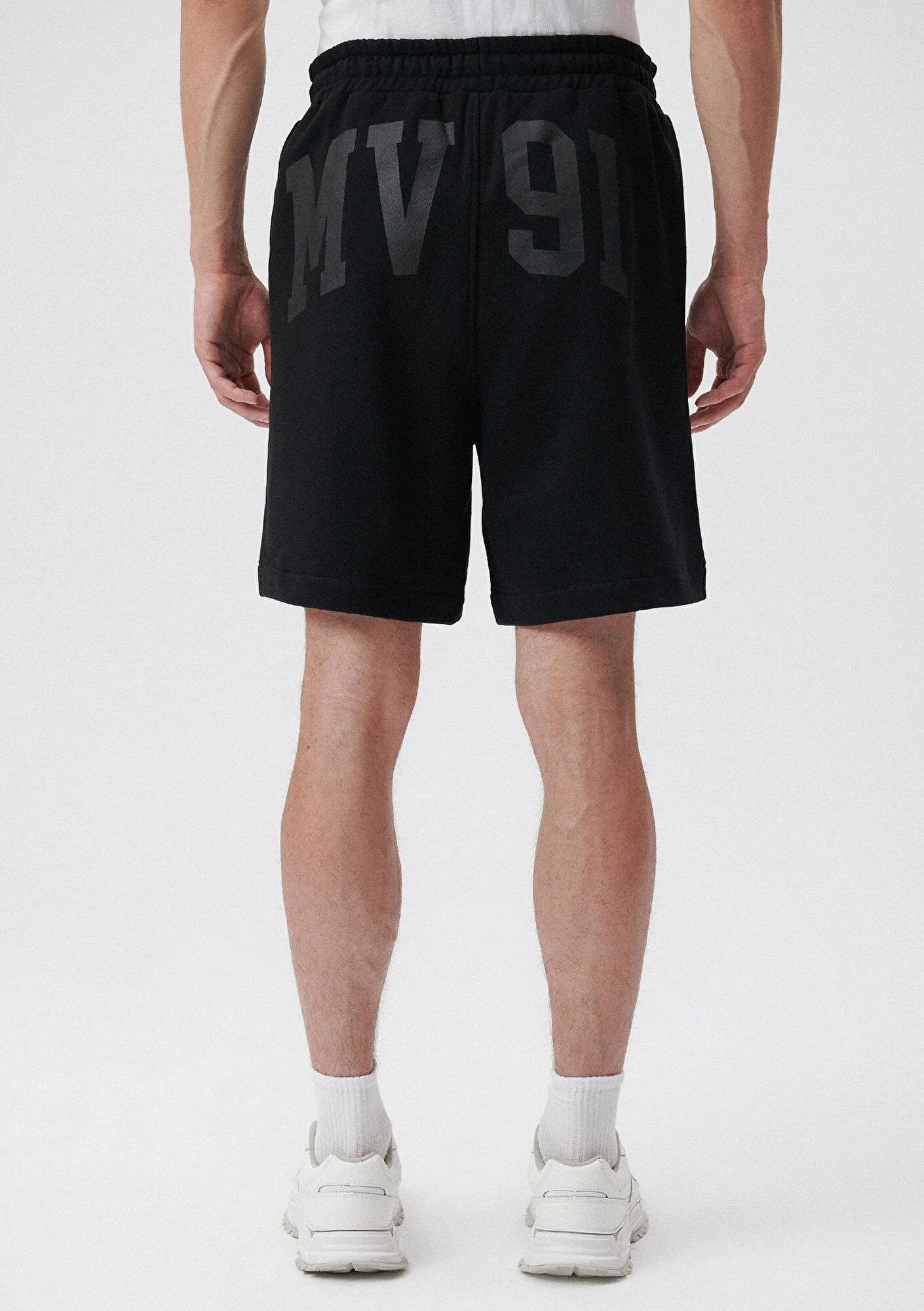 MV91 Printed Black Shorts