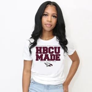NCCU | HBCU MADE White Ladies Tees -DK-