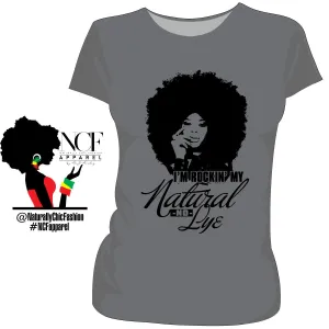NCF | NO LYEl   ( JUNIOR ) GRAY LADIES  Tees (bre)