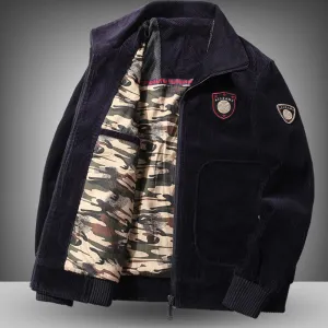 New Style Jacket Loose Plus Size Men's Retro Tooling Trend