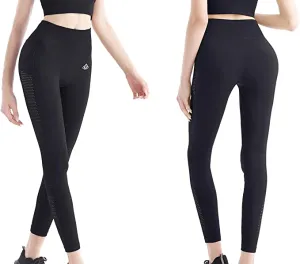 New with tags! SEGRILA High Waisted Compression Workout Leggings, Black, Sz L, Fit S/M/L!