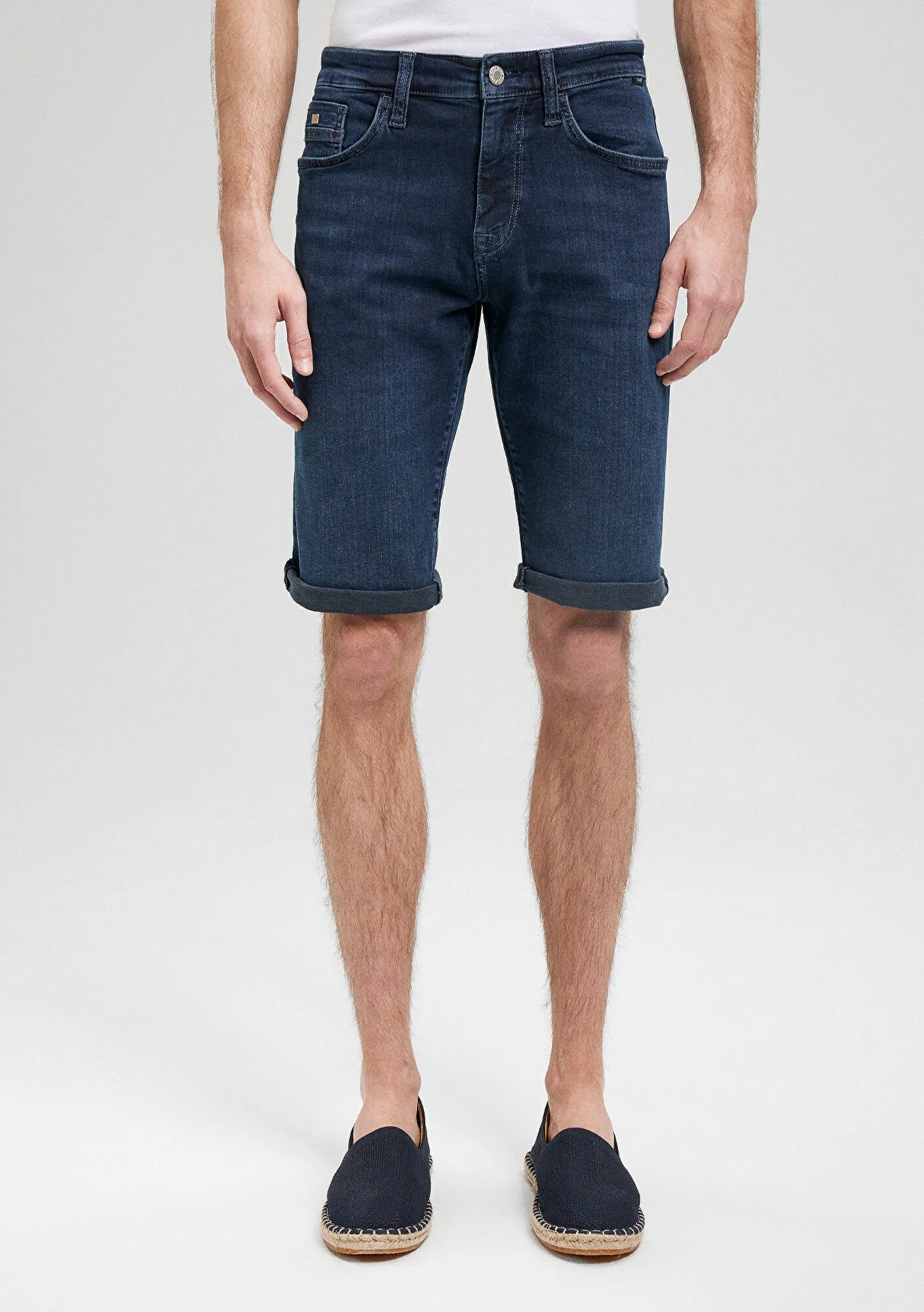 Nicholas Foggy Indigo Mavi Premium Jean Shorts