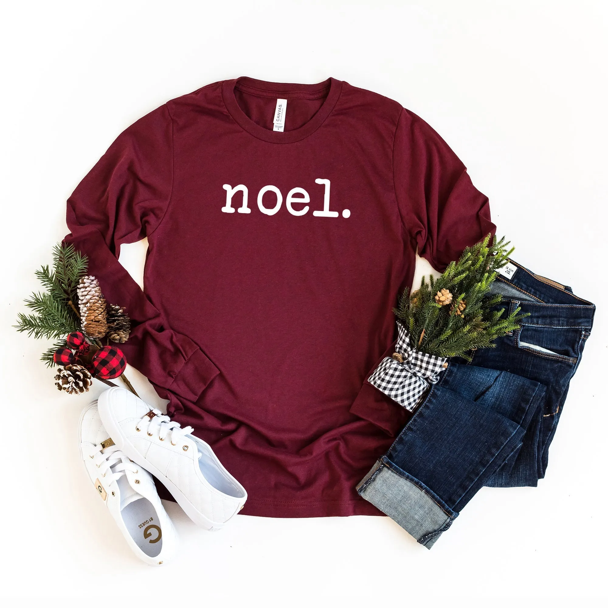 Noel - Typewriter | Long Sleeve Crew Neck