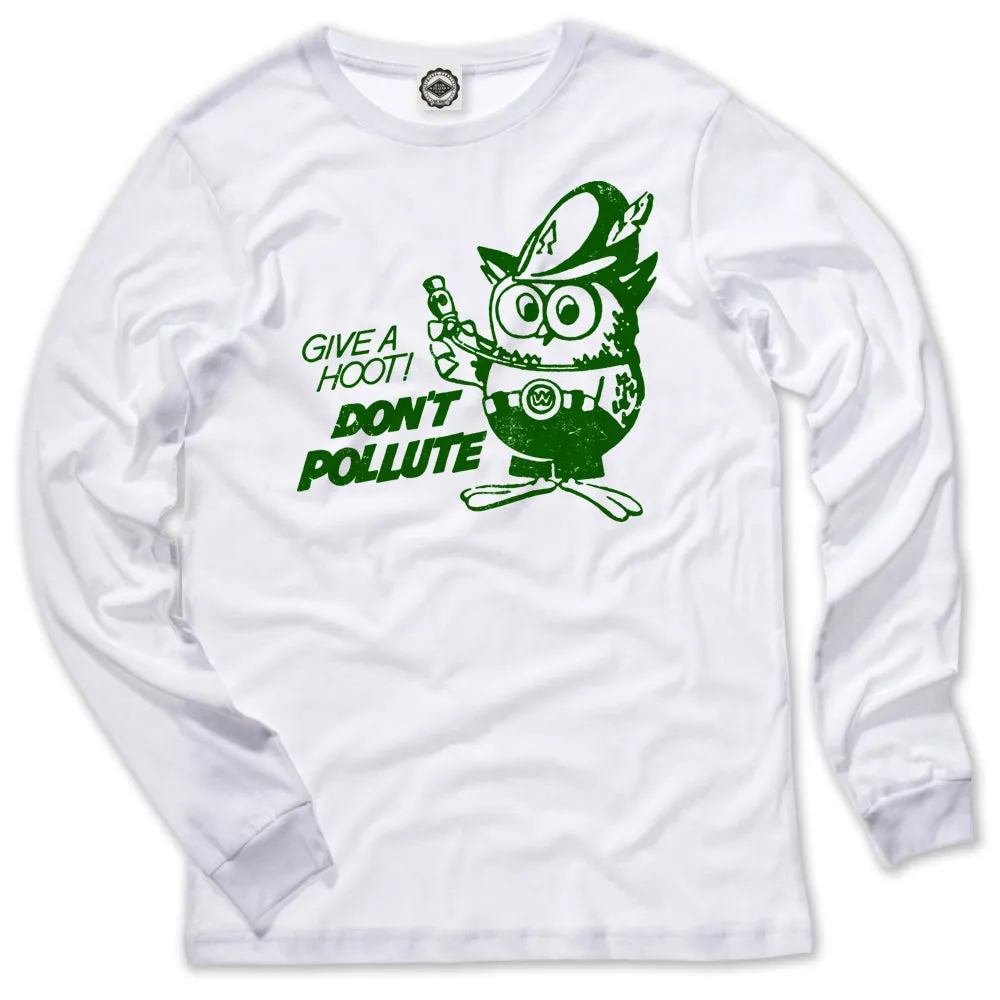 Official Woodsy Owl Men's Long Sleeve Tee