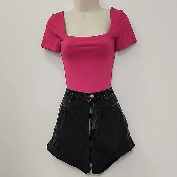 One Teaspoon Streetwalker High-Waist Denim Shorts Size 27