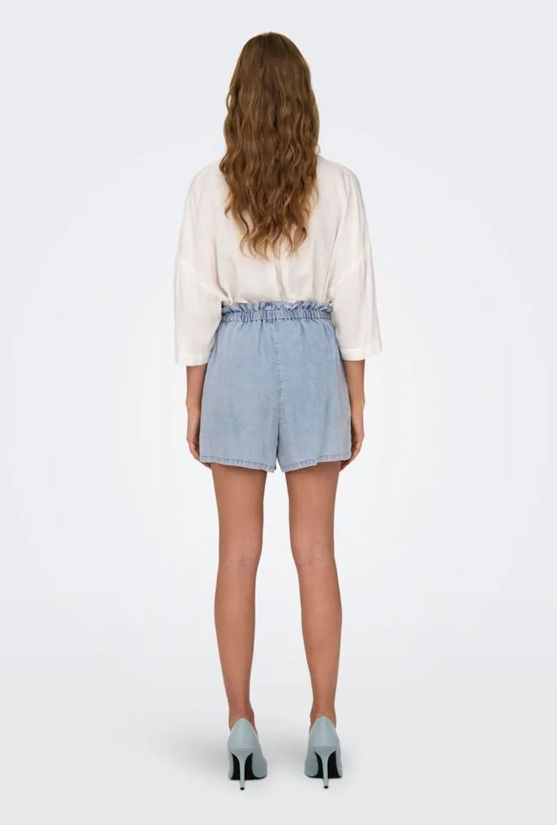 ONLY BETH HW BELT SHORTS