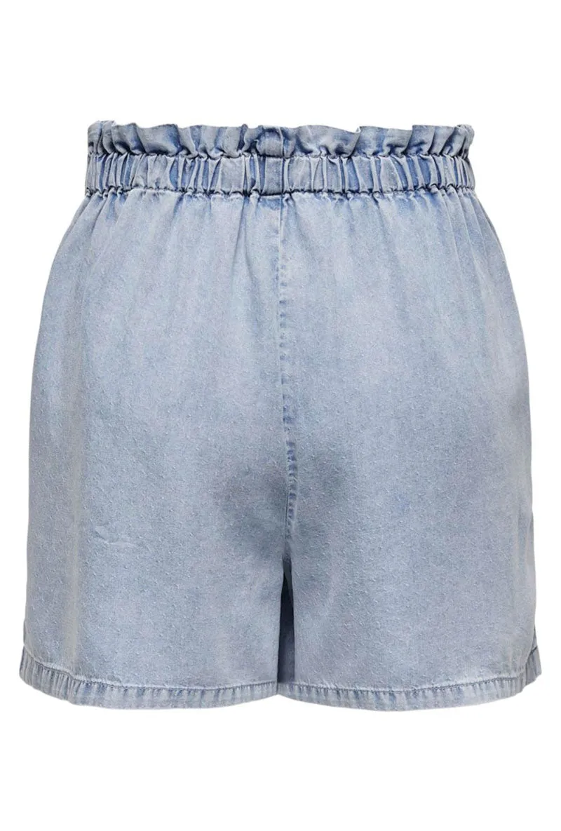 ONLY BETH HW BELT SHORTS