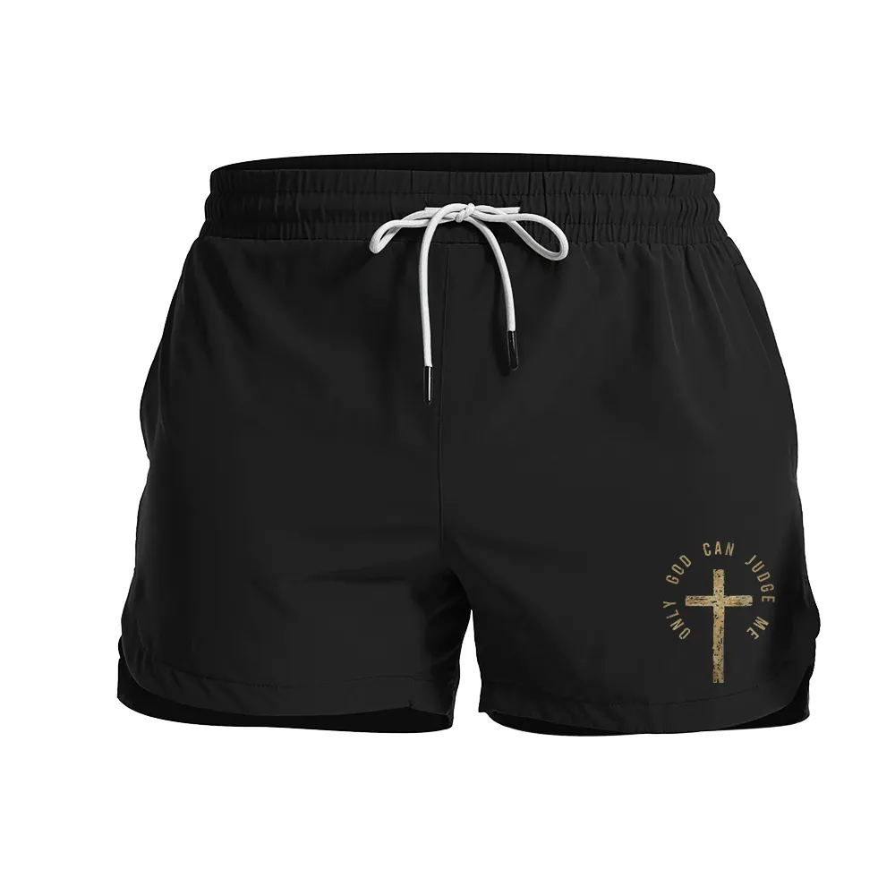 Only God Can Judge Me Graphic Shorts