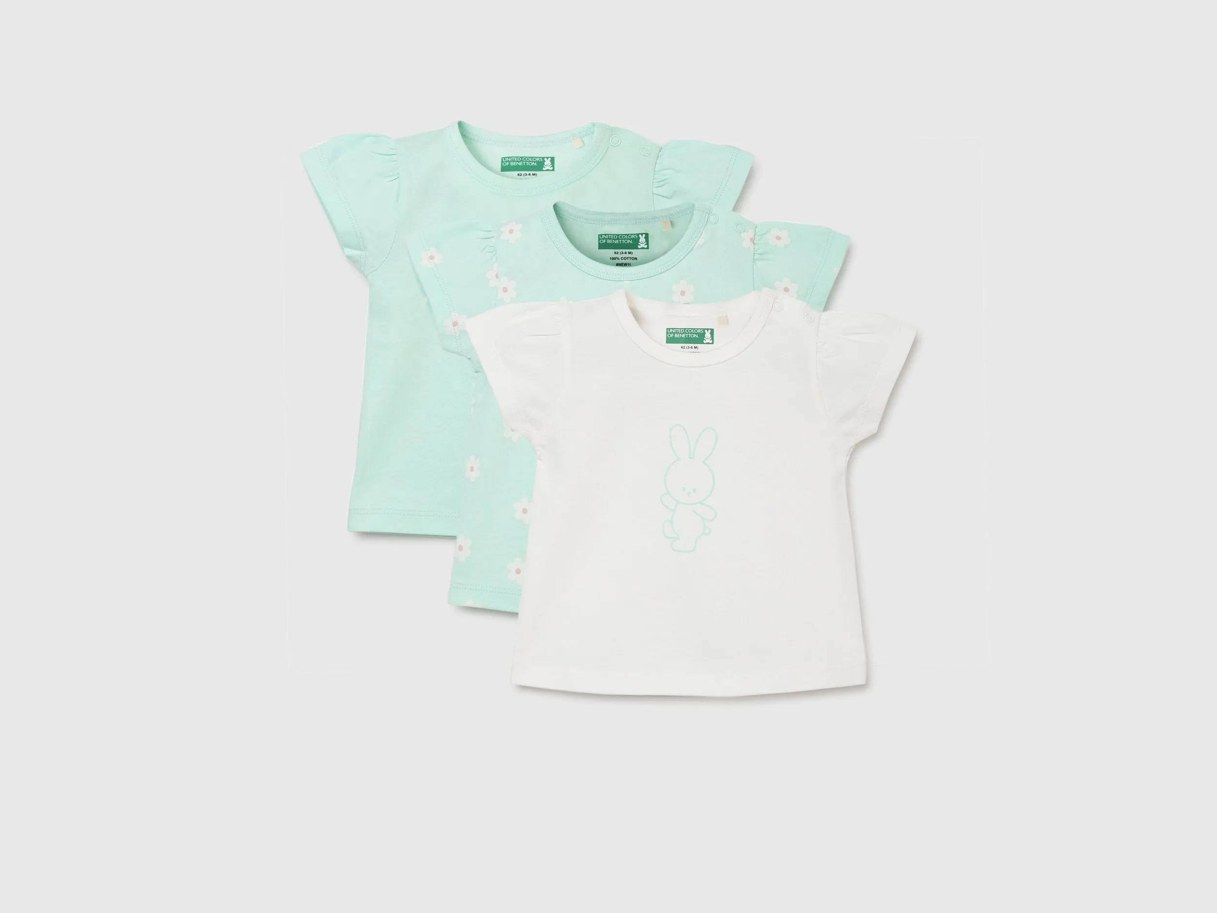 Pack of 3 Regular Fit Round Neck Printed Baby T-Shirts