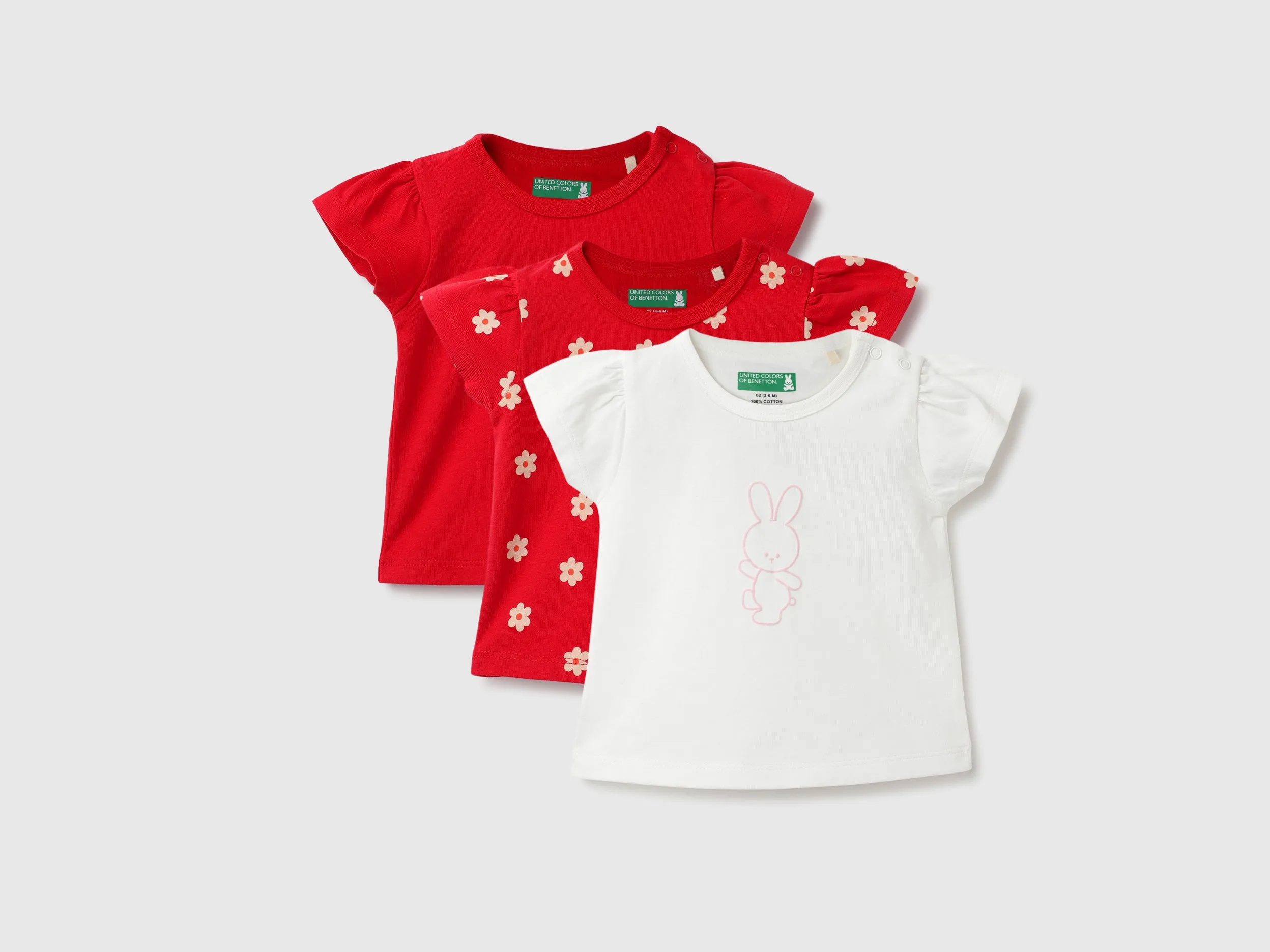 Pack of 3 Regular Fit Round Neck Printed Baby T-Shirts