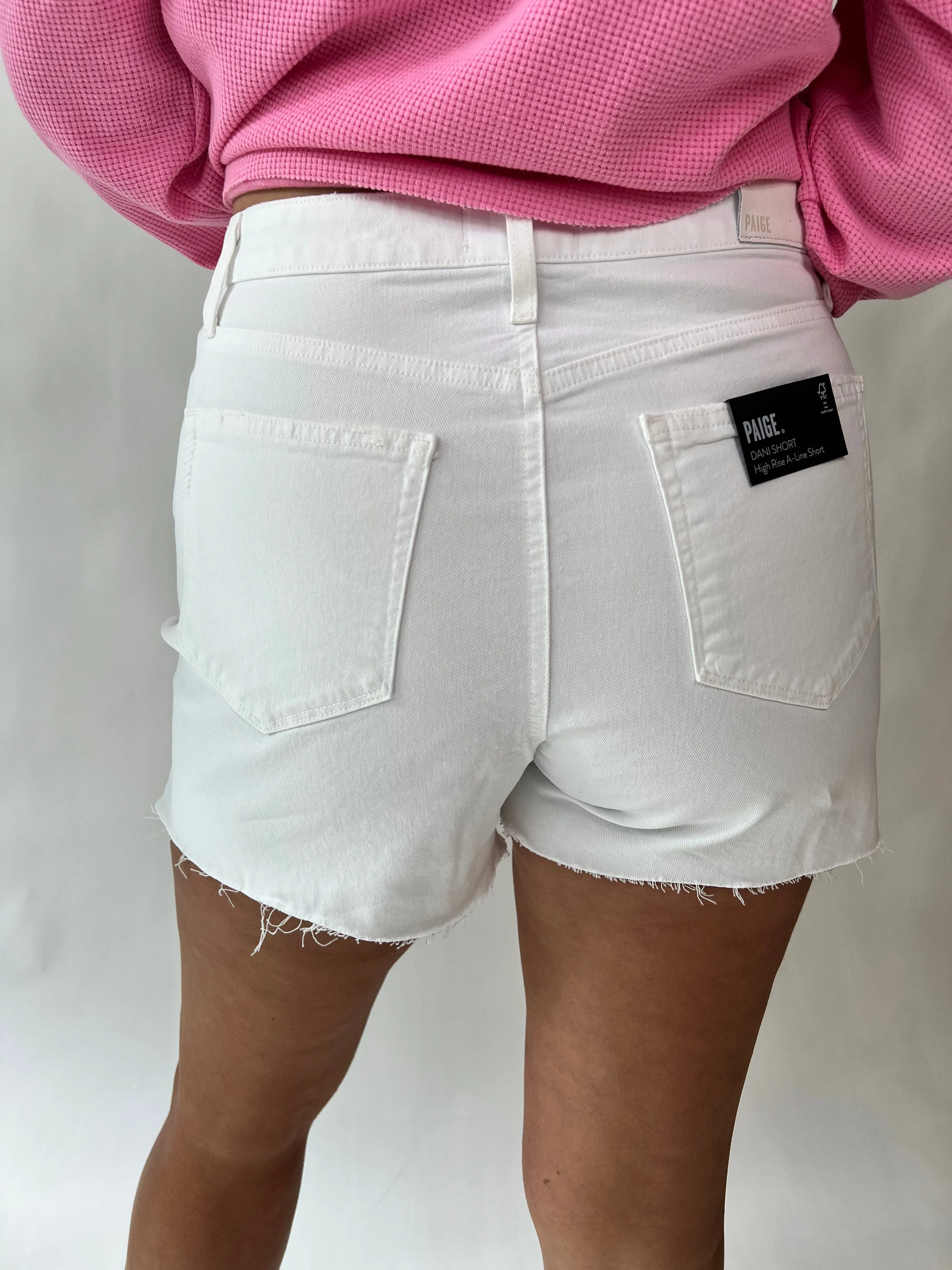 Paige Dani Short Crisp White