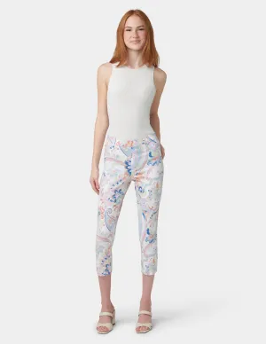 Paisley Denim Capri
