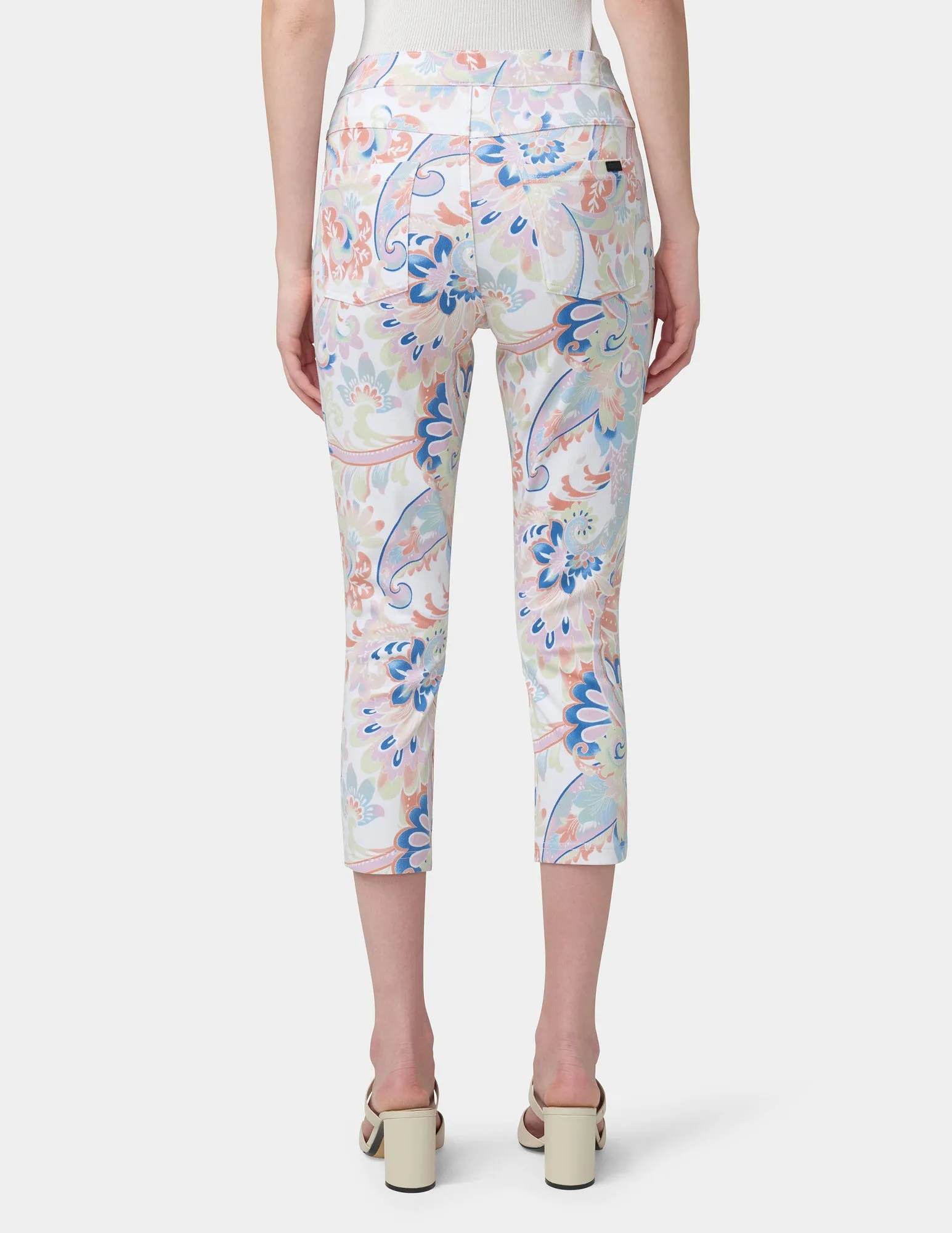 Paisley Denim Capri