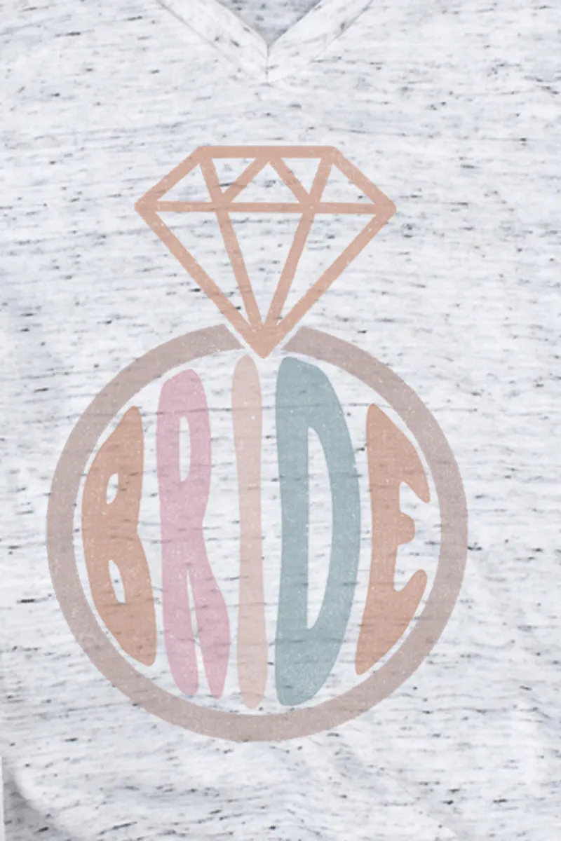 Pastel Ring Bride Unisex V-Neck Tee