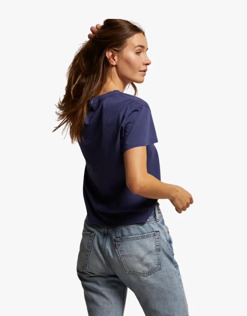 Perfect White Tee Harley Crispy Lightweight Cotton Boxy Tee in Dusk