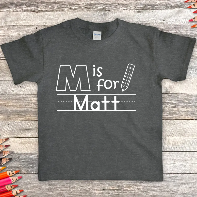 Personalized Letter Is For Premium Youth Tees