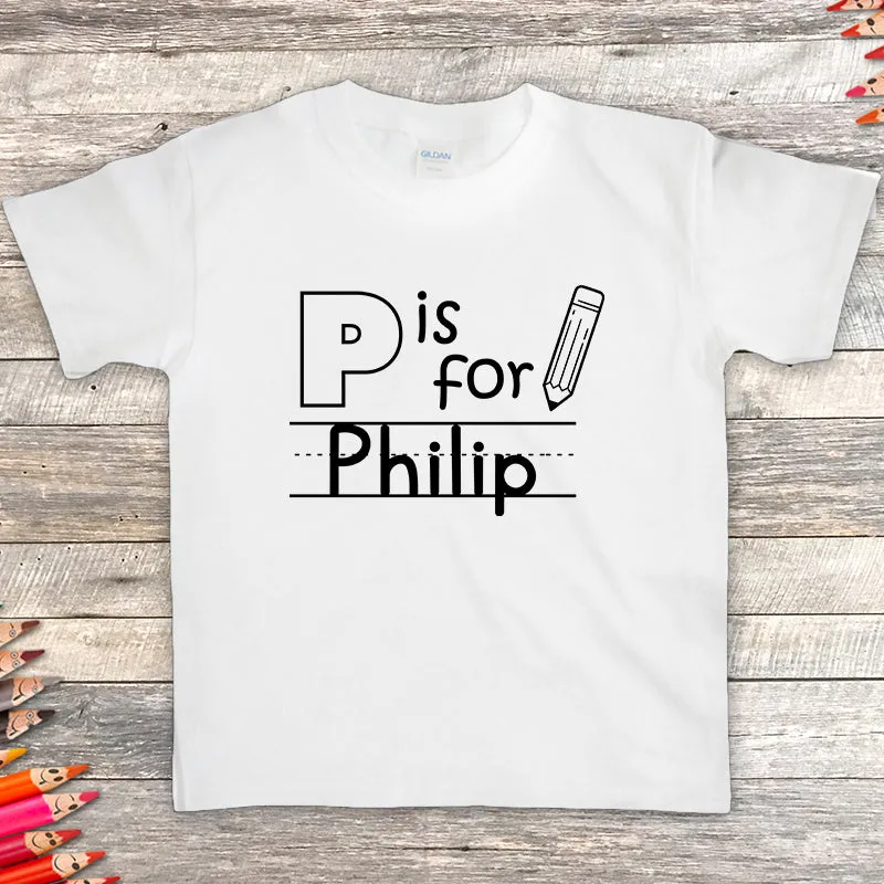 Personalized Letter Is For Premium Youth Tees