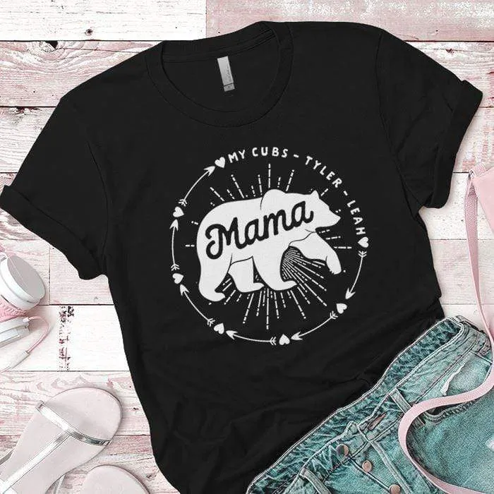 PERSONALIZED Mama Bear Premium Tees