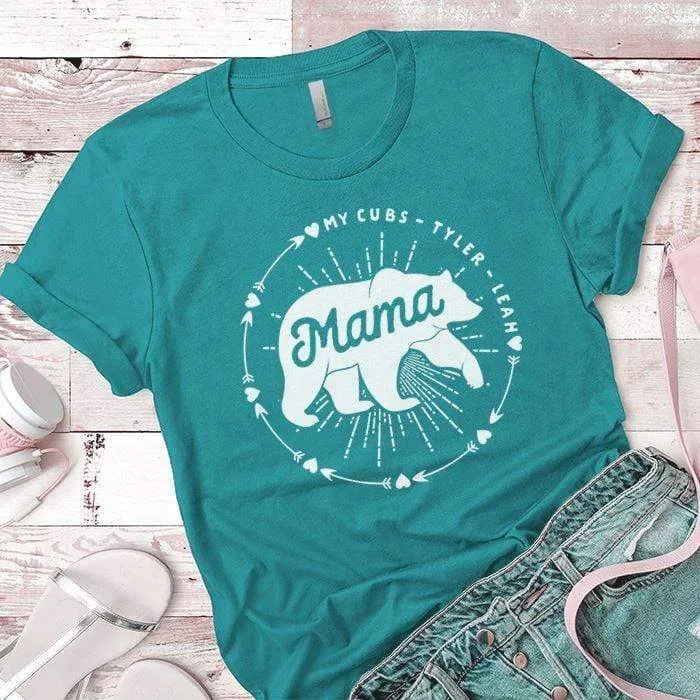 PERSONALIZED Mama Bear Premium Tees