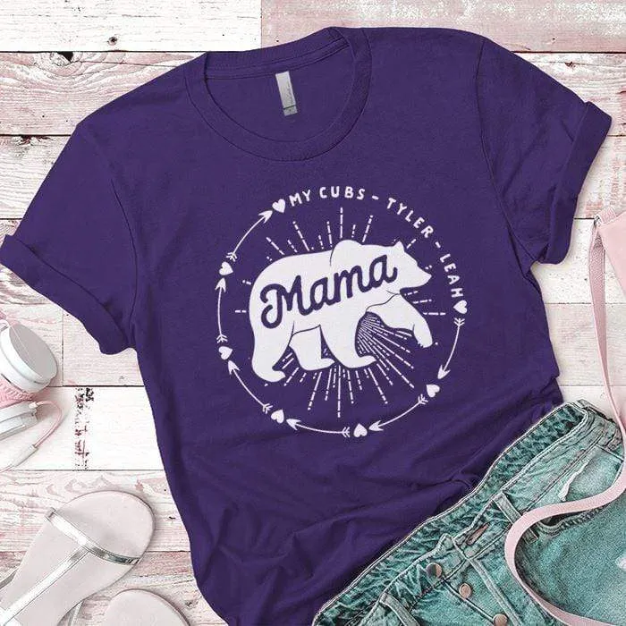 PERSONALIZED Mama Bear Premium Tees