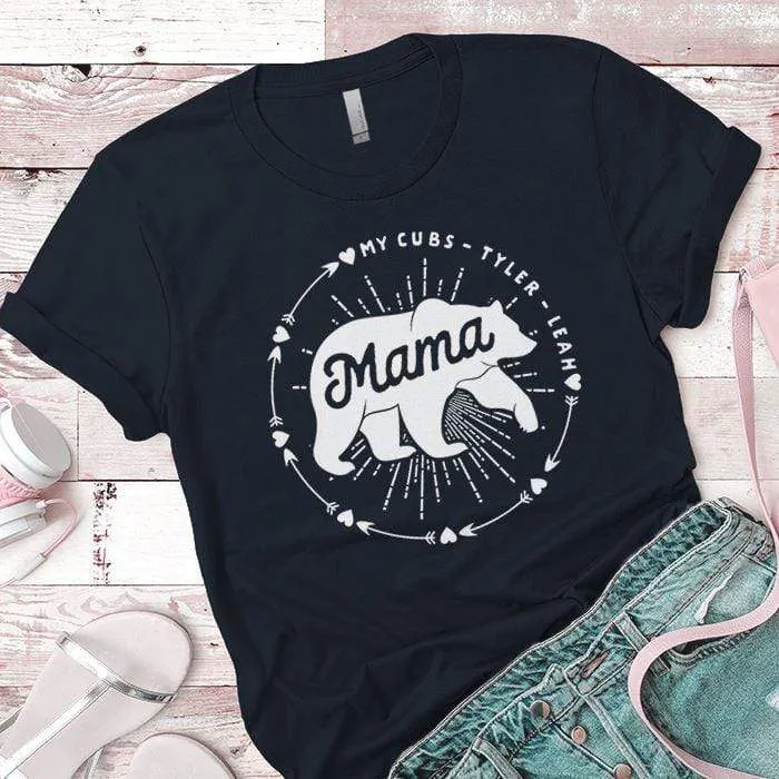 PERSONALIZED Mama Bear Premium Tees