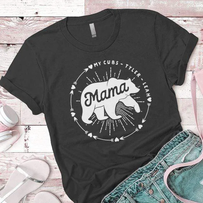 PERSONALIZED Mama Bear Premium Tees