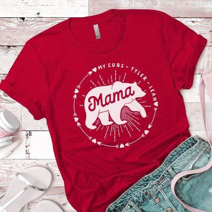 PERSONALIZED Mama Bear Premium Tees