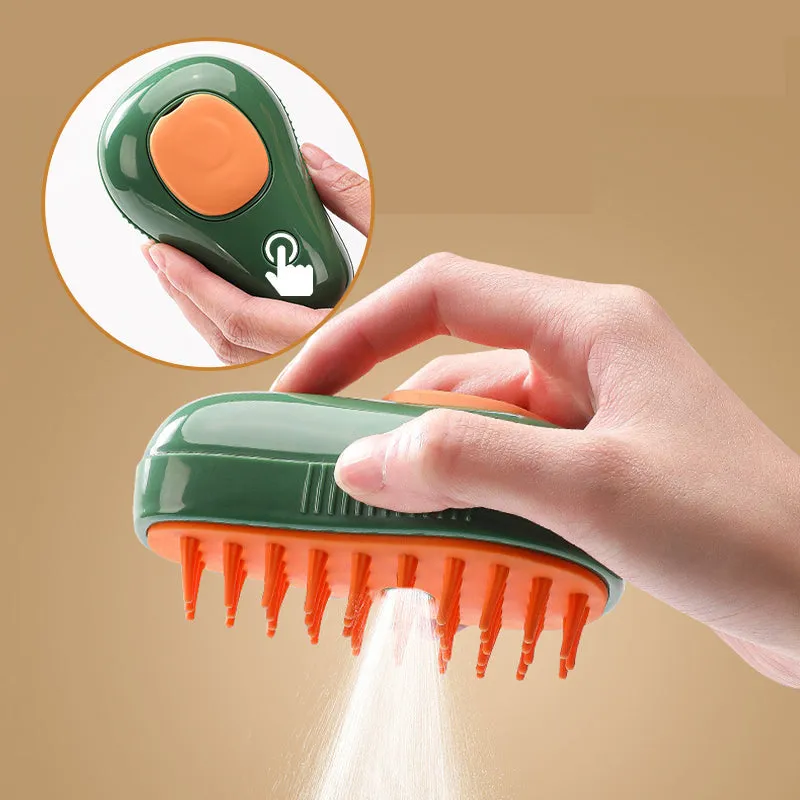 Pet Bathing Brush with Spray for Dog & Cat