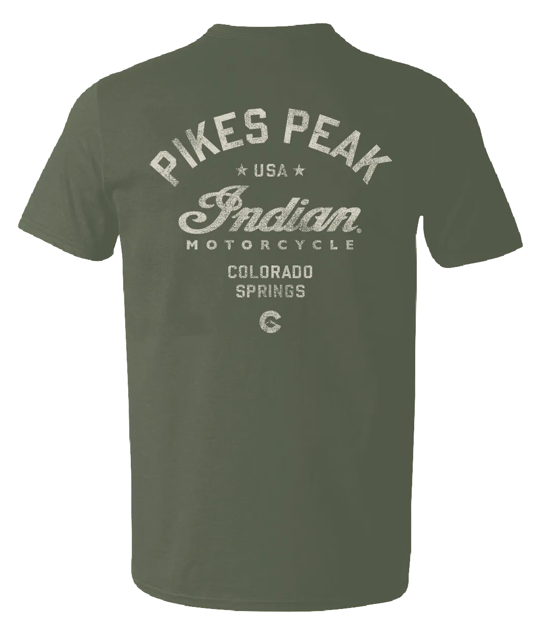 Pikes Peak Vintage Script - Green