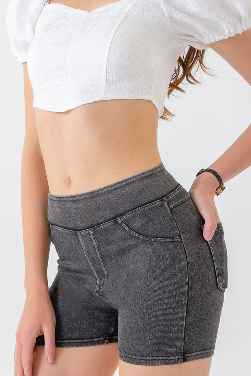 PK0684 Denim Workout Shorts
