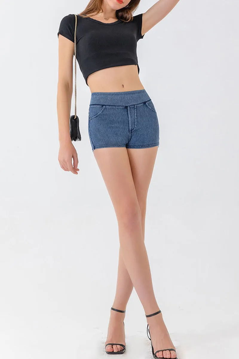 PK0684 Denim Workout Shorts