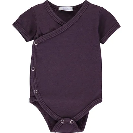 Plum Short Sleeve Kimono Bodysuit - Retired