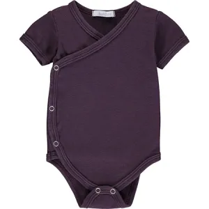 Plum Short Sleeve Kimono Bodysuit - Retired
