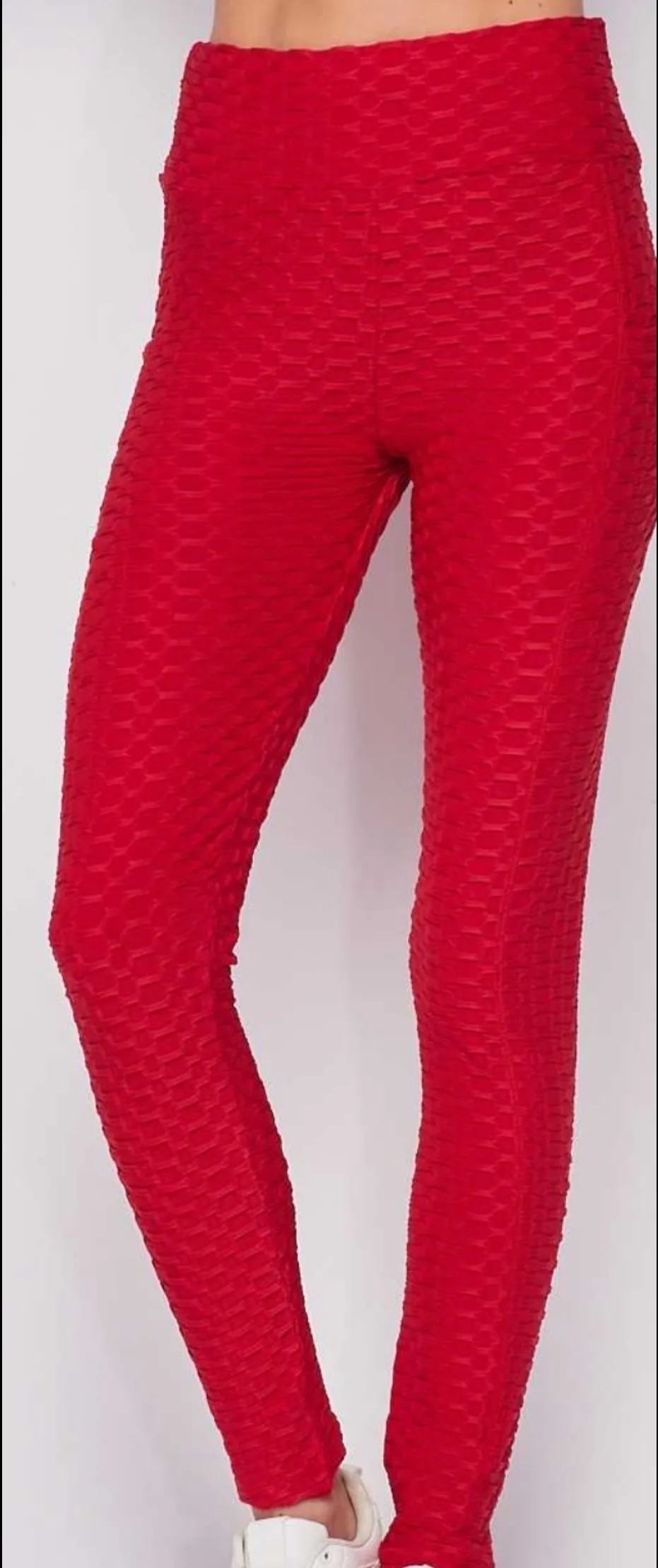 Plus Honeycomb Leggings w/ Pockets